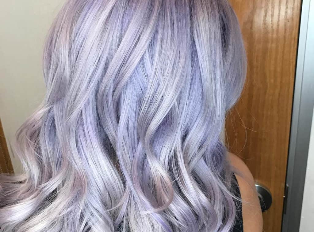 Pastel lavender balayage