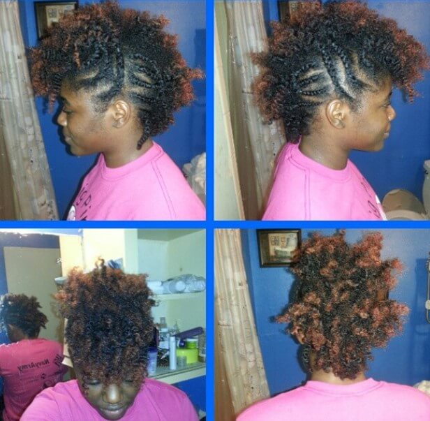 Twist Out Mohawk