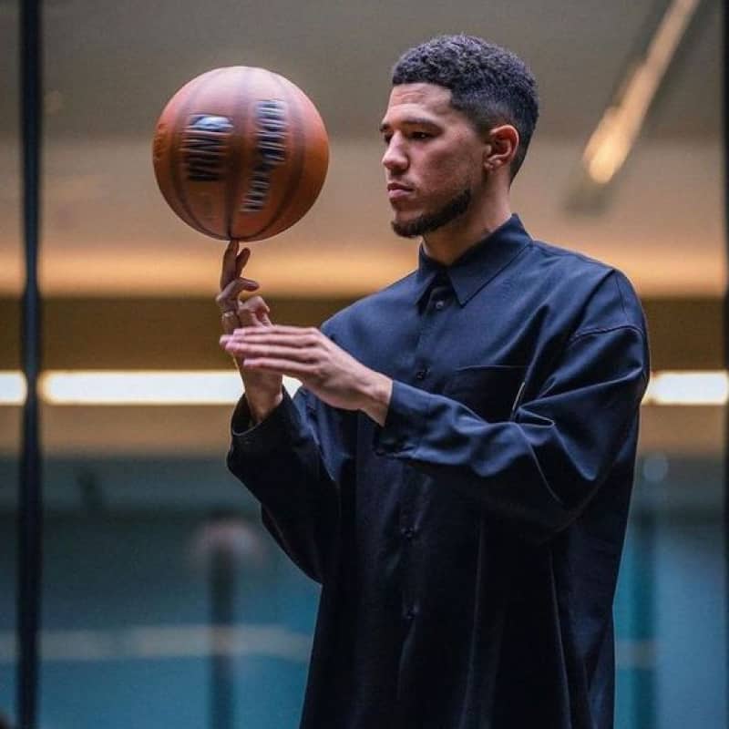 Devin Booker with a ball