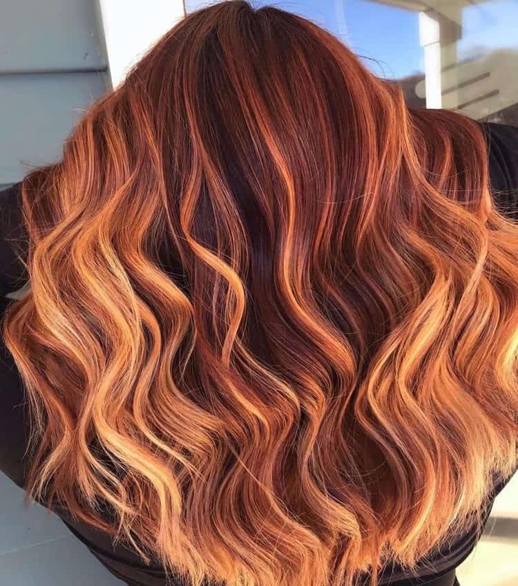 Red Hair with Highlights