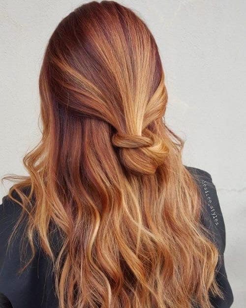 Red Hair with Highlights