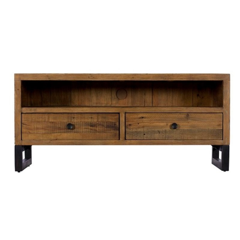 Wyatt Reclaimed Wood 2 Drawer TV Bench