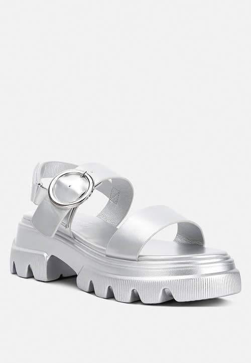 Silas Metallic Chunky Sandals-1