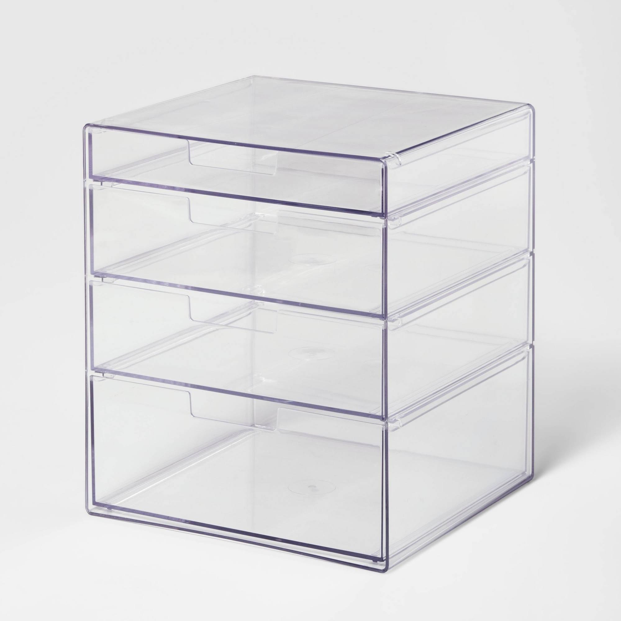4 Drawer Stackable Countertop Organizer Clear - Brightroom