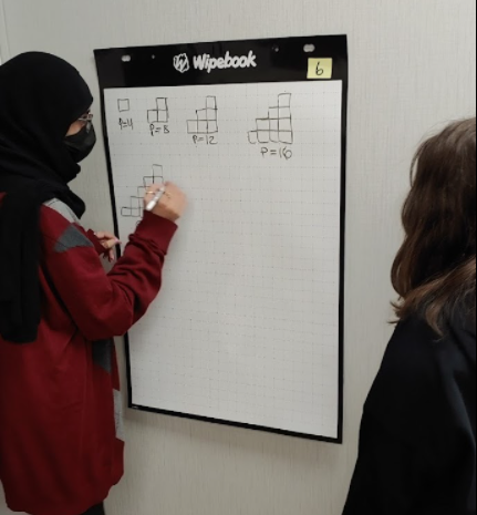 Solving math problems on the Flipcharts