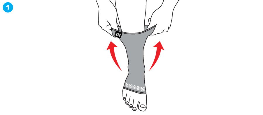 How To Apply - 456 Stabilized Ankle Support