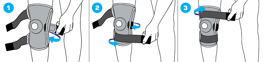 How To Apply - 894K Kids Hinged Knee Support