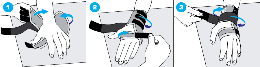 How To Apply - 895 Stabilized Wrist Brace