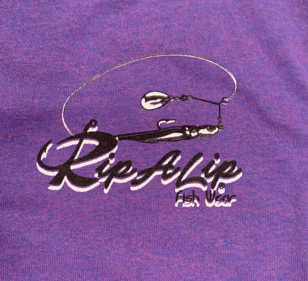 Triple Tail Rip A Lip Short Sleeve T-Shirt Heather Lilac