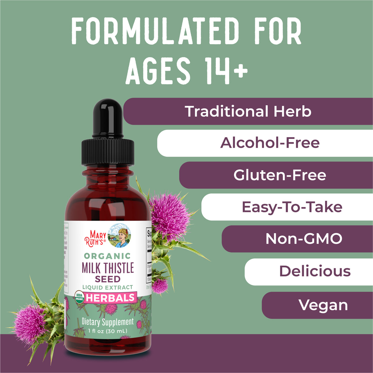 Organic Milk Thistle Seed Liquid Drops