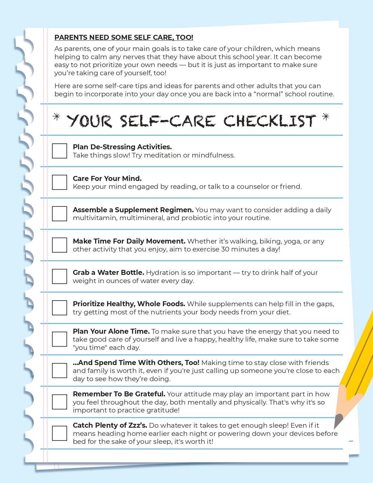 Home Checklist - 30 Things Everyone Should Keep in Their Home