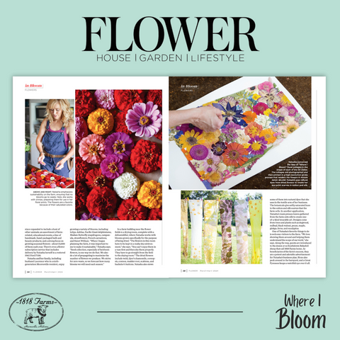 1818 Farms in Flower Magazine