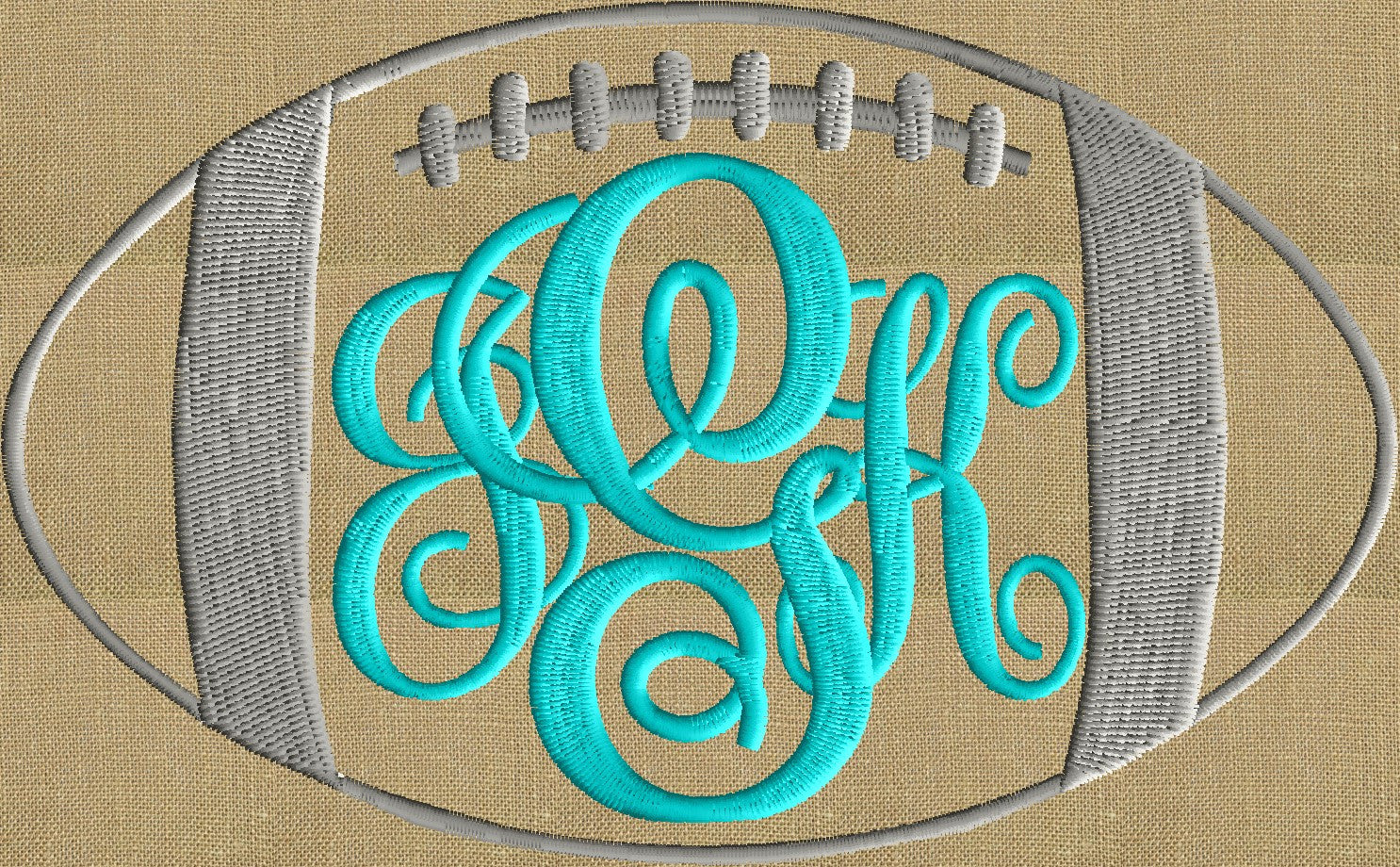 Download Football Font Frame Monogram Design Font Not Included Embroidery De Stitchelf SVG Cut Files