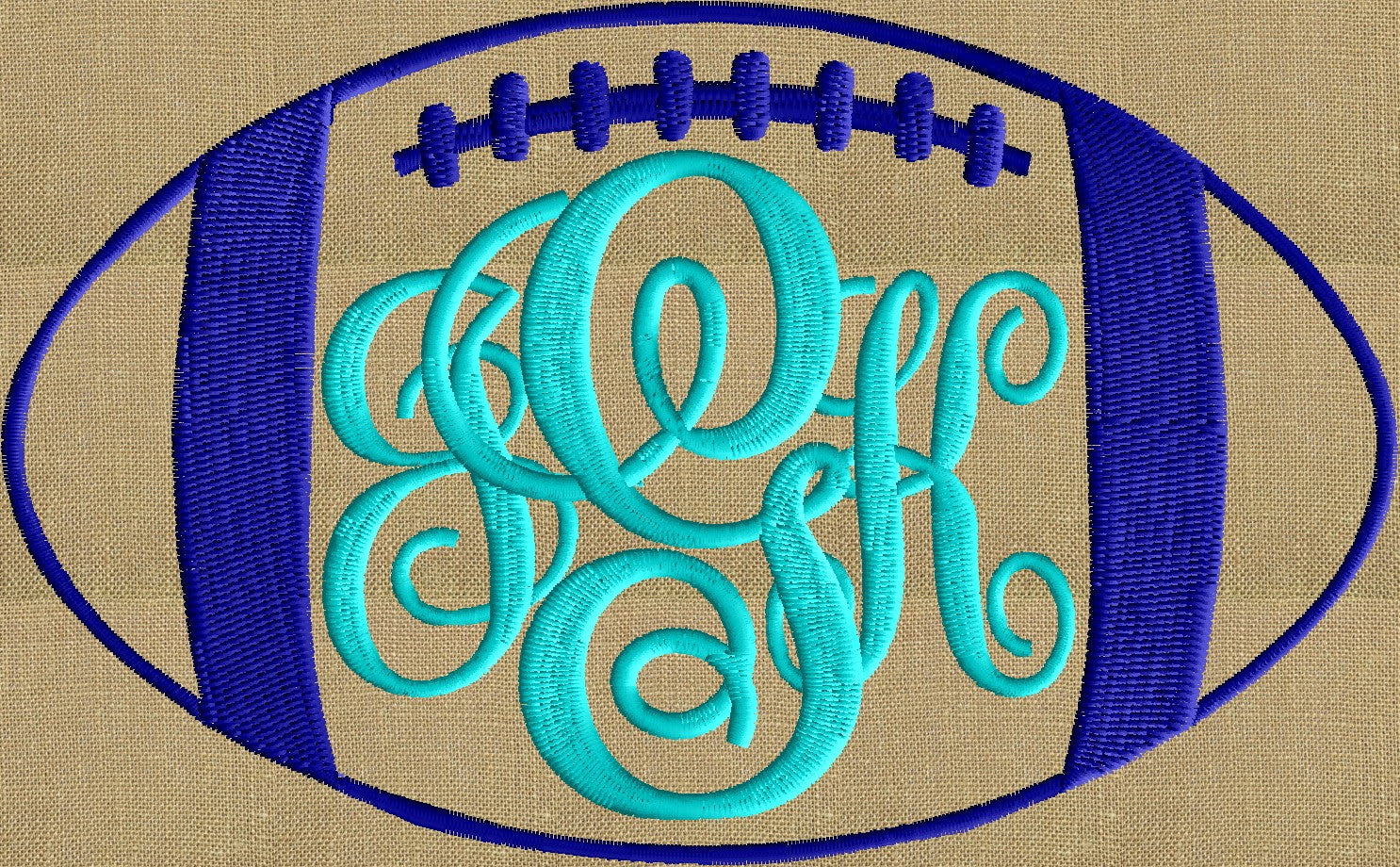 Download Football Font Frame Monogram Design Font Not Included Embroidery De Stitchelf SVG Cut Files