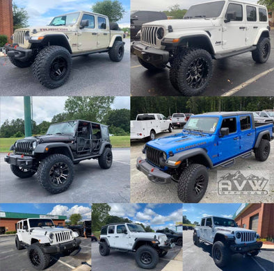 Jeep & Truck Lift kit Tire and Wheel packages – AVW Offroad and Performance