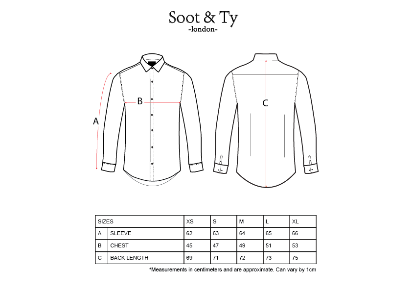Soot and Ty Polka Dot Classic Slim Fit Shirt for Men and Women