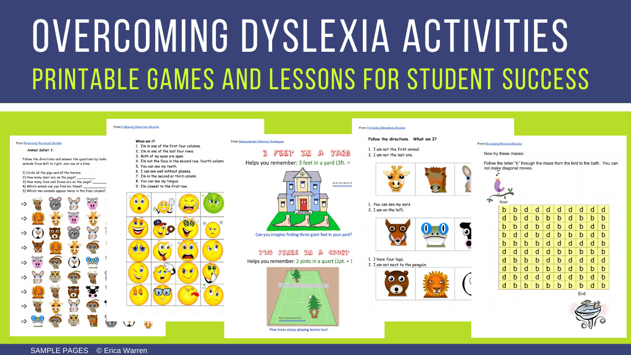 Dyslexia Activities and Lessons