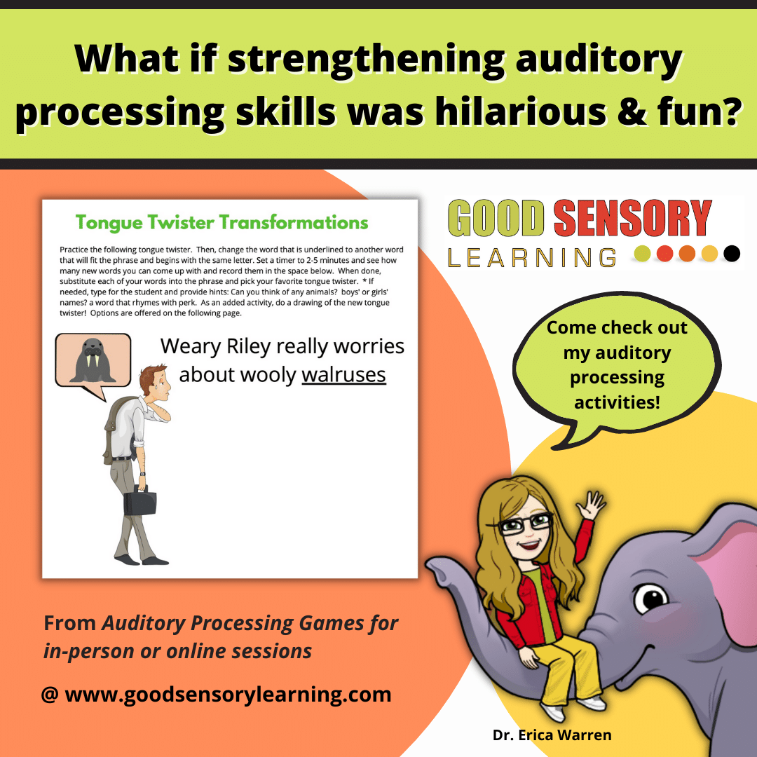 auditory processing activities