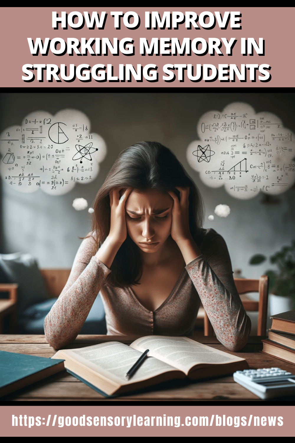 frustrated student trying to remember