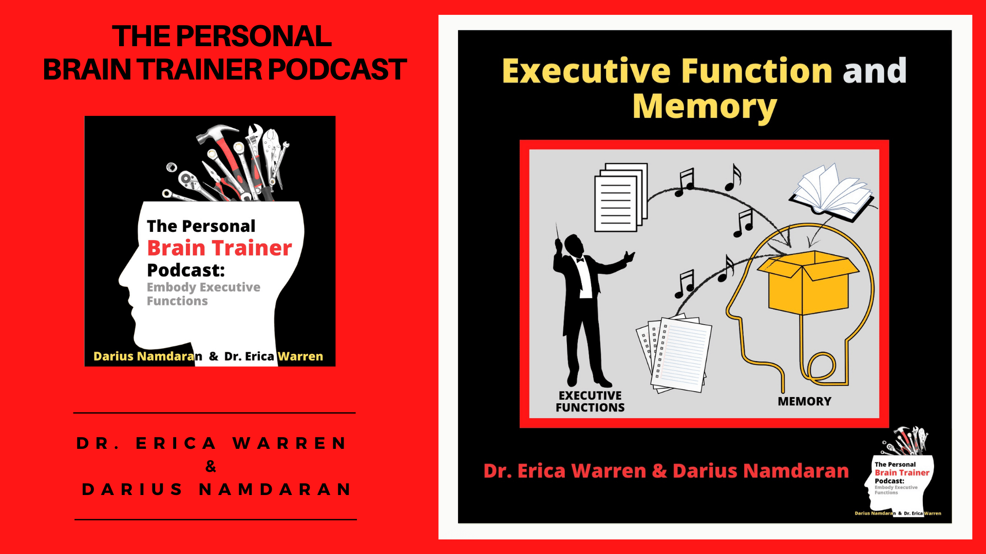 Executive Functions and Memory has man conducting his brain