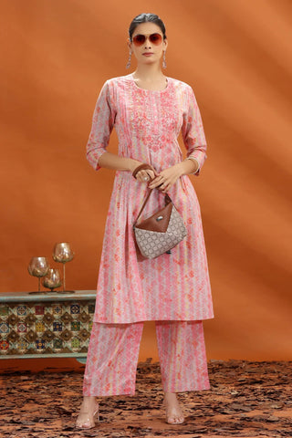 https://www.cottonculture.co.in/products/peach-jaipuri-cotton-embroidered-a-line-kurta-and-pant-set