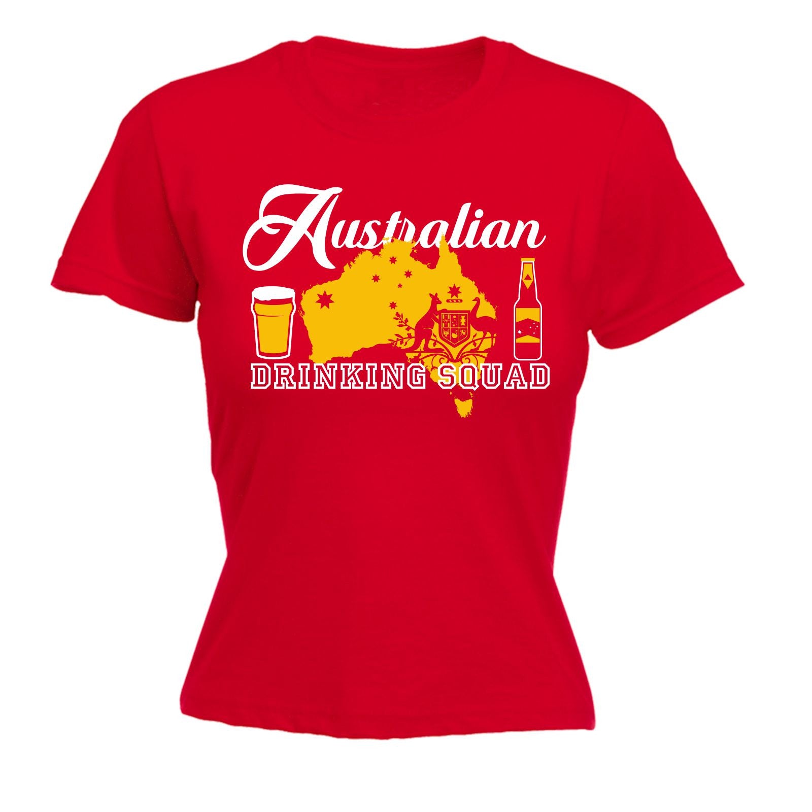 Australian Drinking Squad Womens T Shirt Australia Ozzie Funny Birthday T Ebay