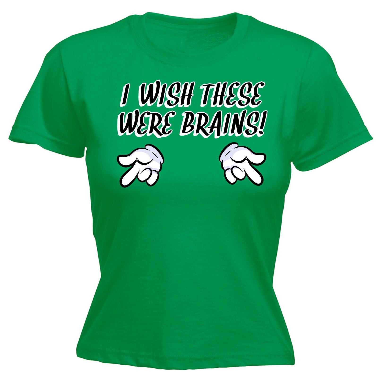 I Wish These Were Brains Womens T Shirt Tee Naughty Adult Funny Mothers Day T Ebay 8162