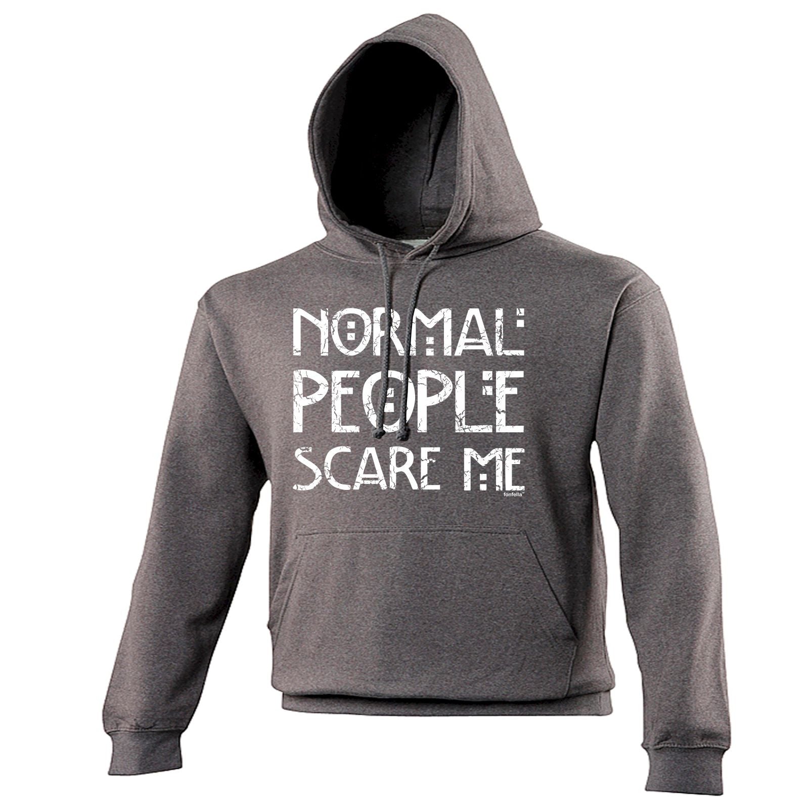 Normal People Scare Me HOODIE hoody Emo Rude Punk Rock Top birthday ...