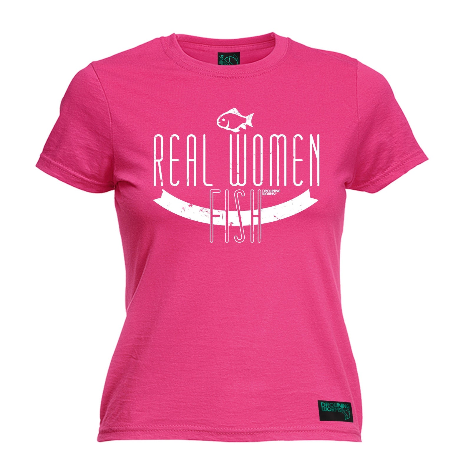 Real Women Fish WOMENS T-SHIRT Fishing Fisherman Carp Tee Funny