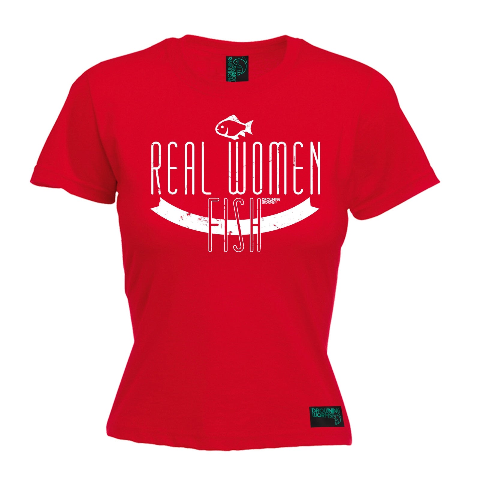 Real Women Fish WOMENS T-SHIRT Fishing Fisherman Carp Tee Funny