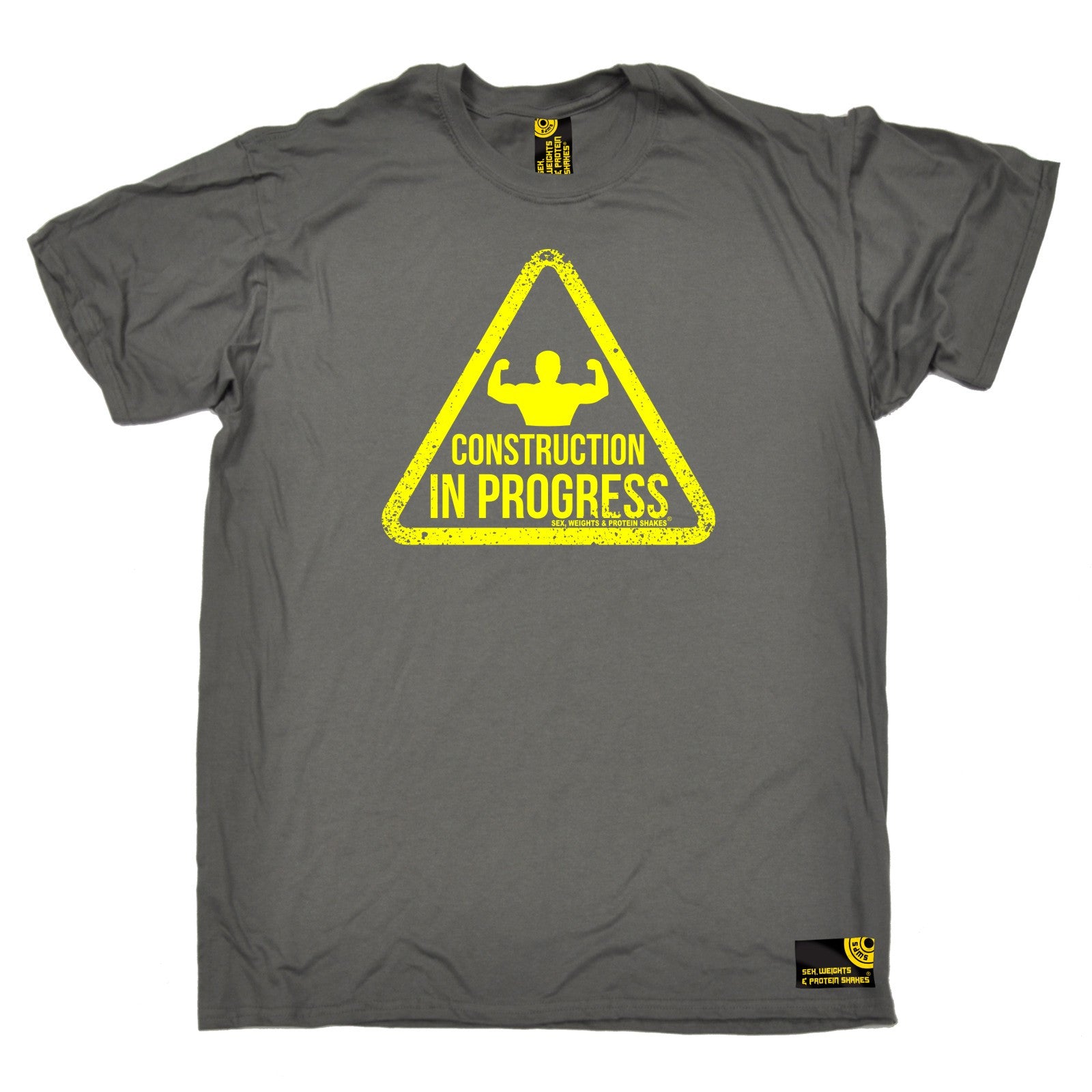 Construction In Progress T-SHIRT Body Building Weights Training Gym birthday - Picture 3 of 9