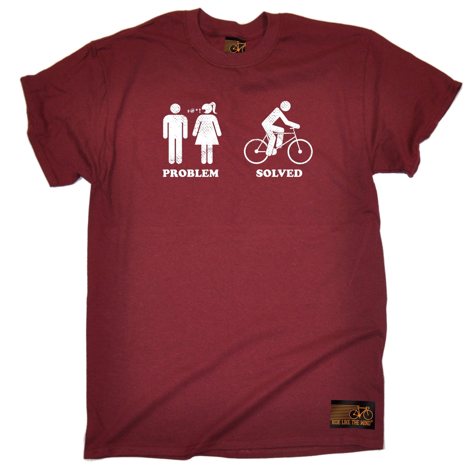Problem Solved Cycling T-SHIRT Top Cycle Jersey Joke Funny birthday gift | eBay