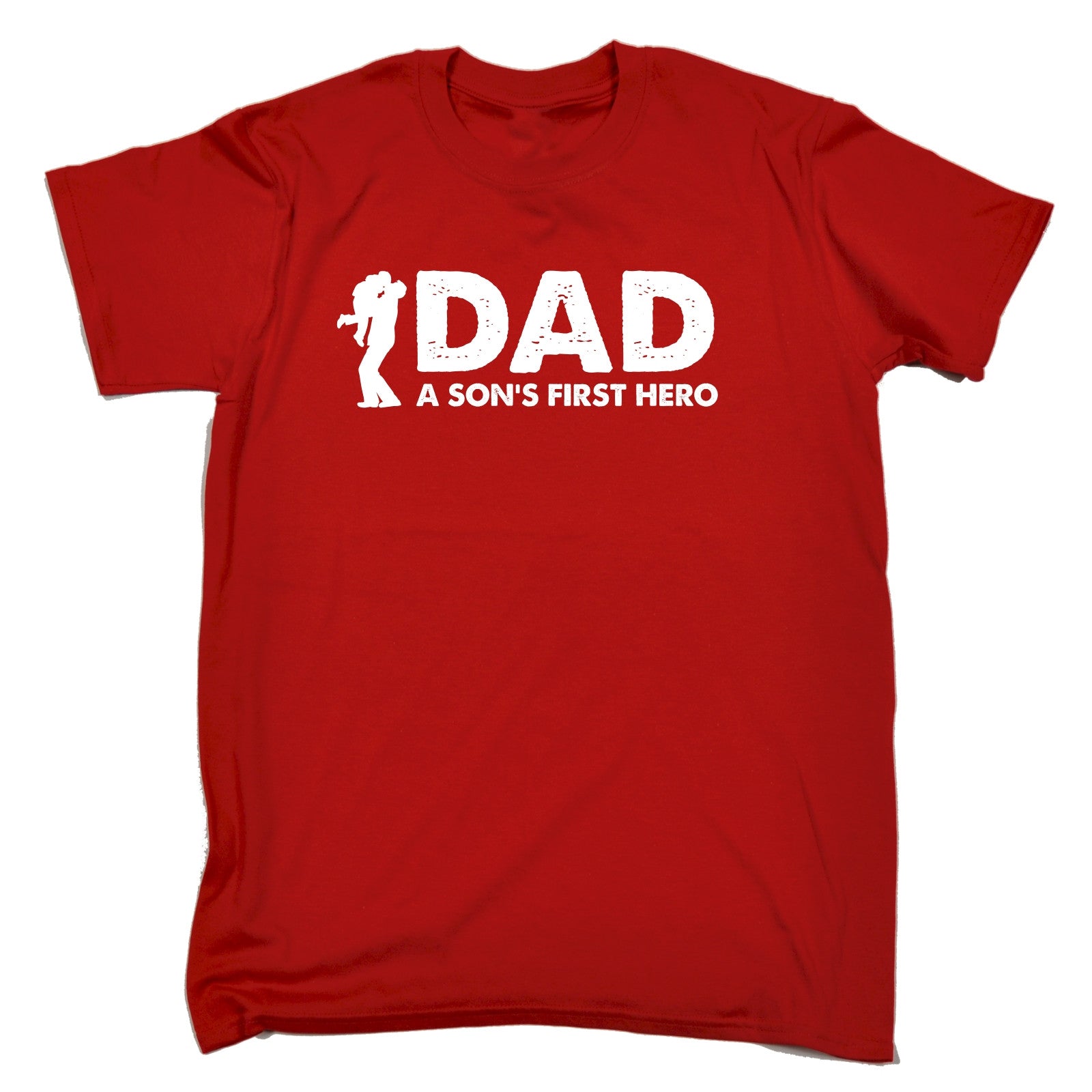 Buy 123t Men's Dad A Son's First Hero Funny T-Shirt at 123t UK - T ...