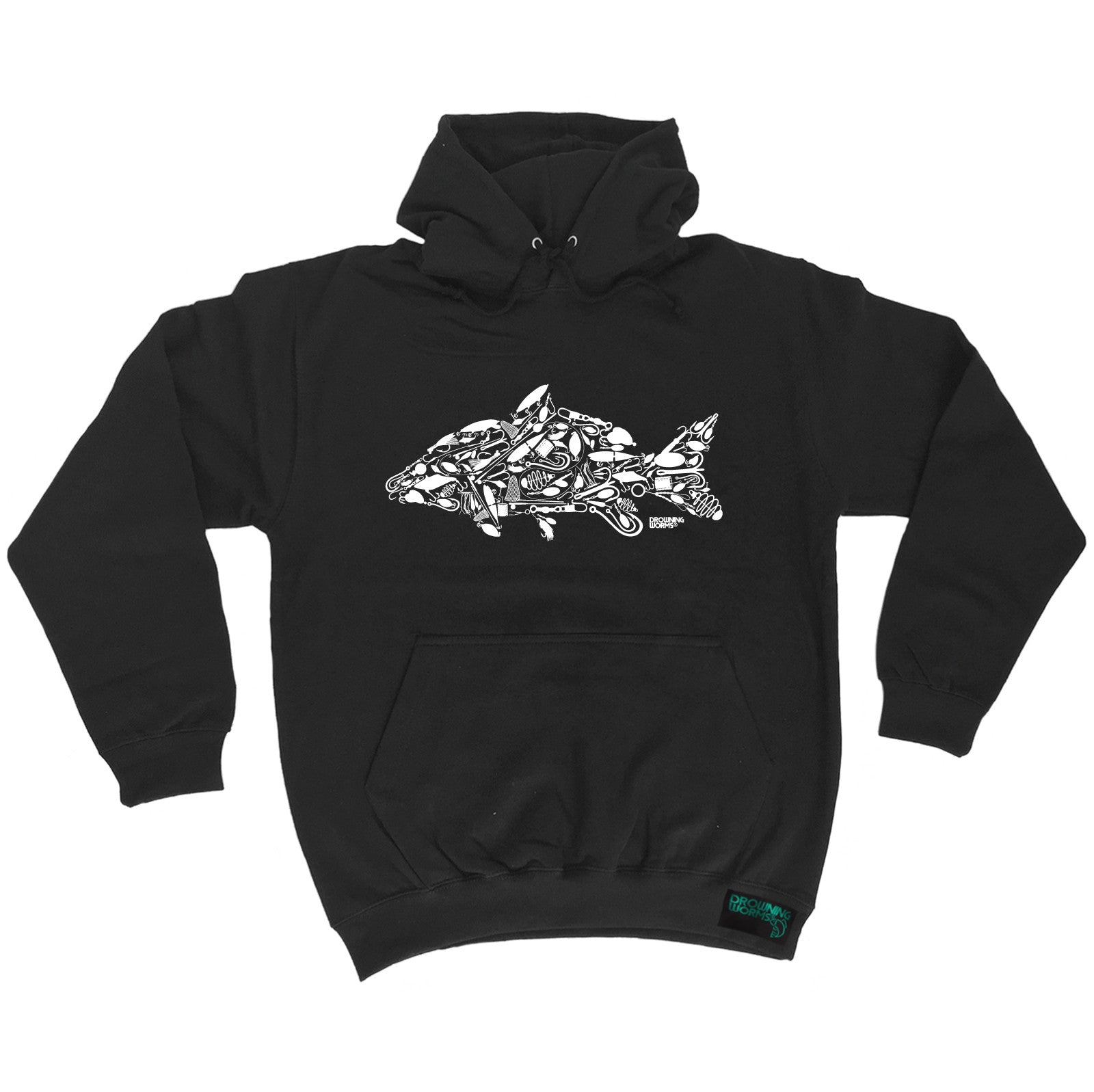 Fishing Tackle Drowning Worms HOODIE hoody birthday gift gear funny fish  fishing