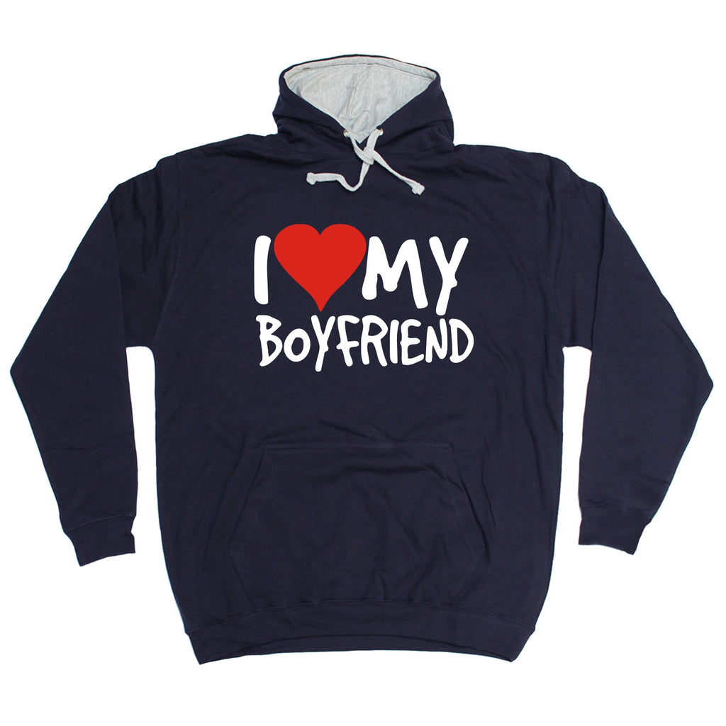 Buy 123t I Love My Boyfriend Heart Funny Hoodie at 123t UK - T-Shirts ...