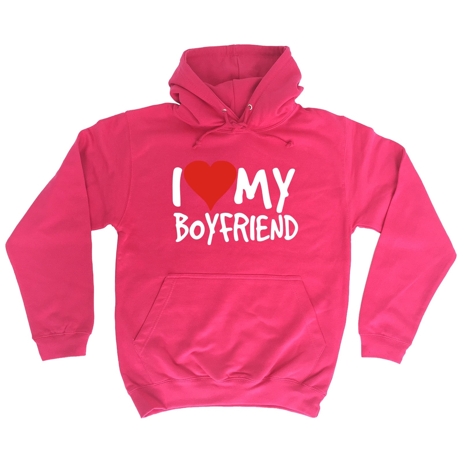 I Love My Boyfriend HOODIE hoody birthday gift girlfriend wife partner  funny | eBay