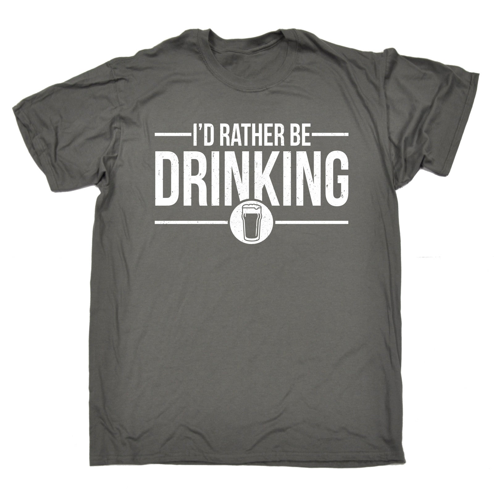 Id Rather Be Drinking MENS T-SHIRT tee birthday gift beer wine alcohol ...