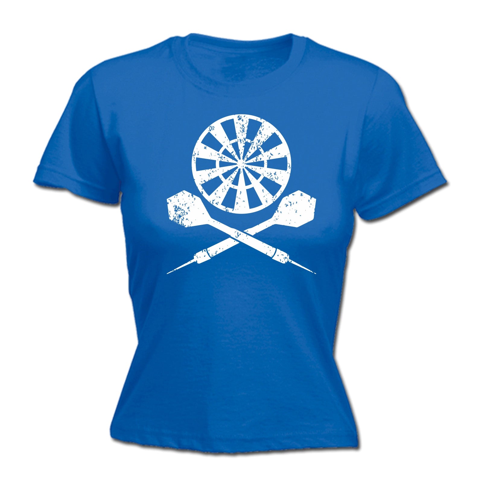 thumbnail 8 - Dart Board Cross WOMENS T-SHIRT Darts Player League Arrows Fu...