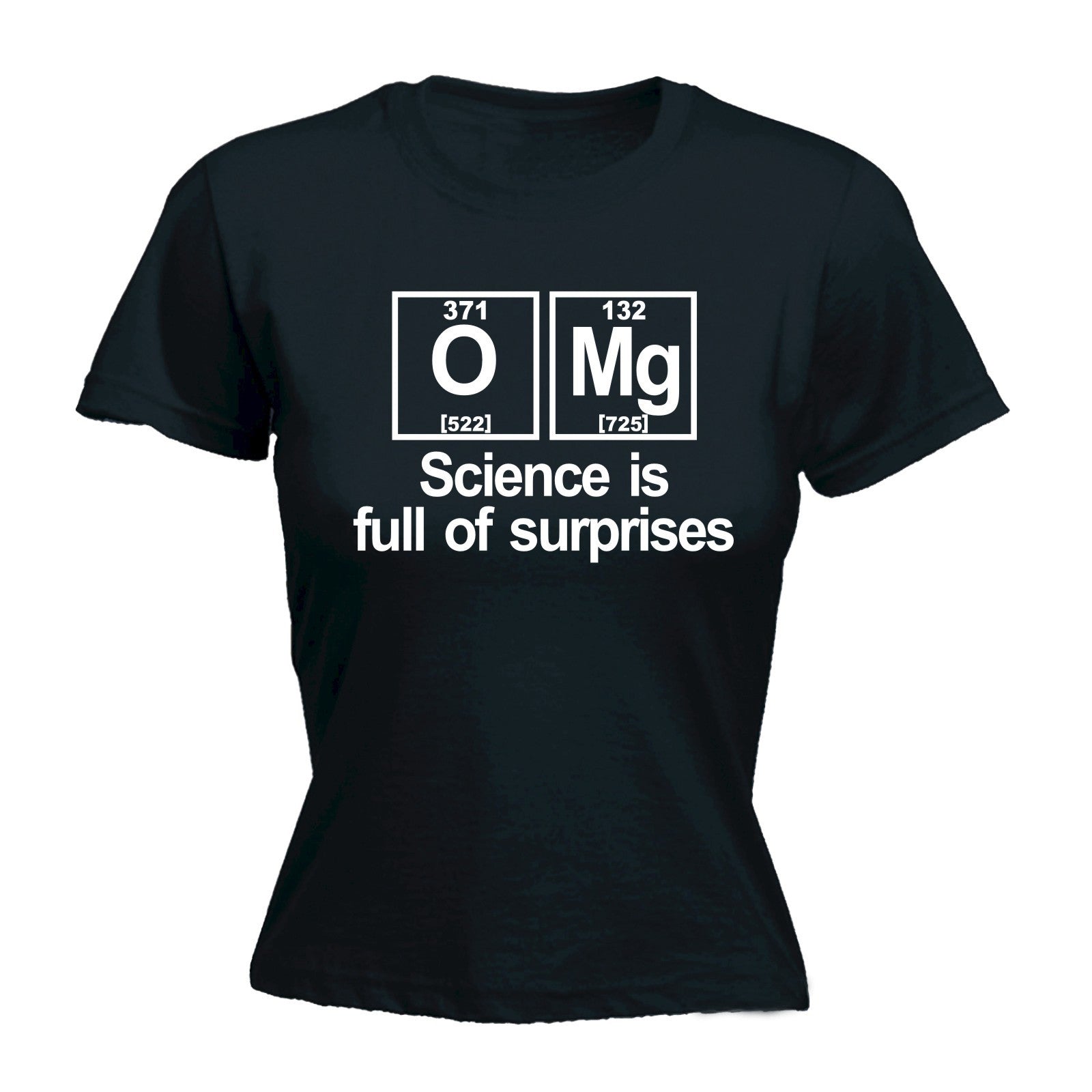 Buy 123t Women's OMG Science Is Full Of Surprises Periodic Table Funny ...