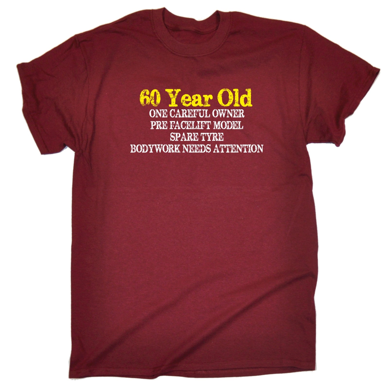 60 Year Old One Careful Owner T Shirt Joke Grandad Grandma T 