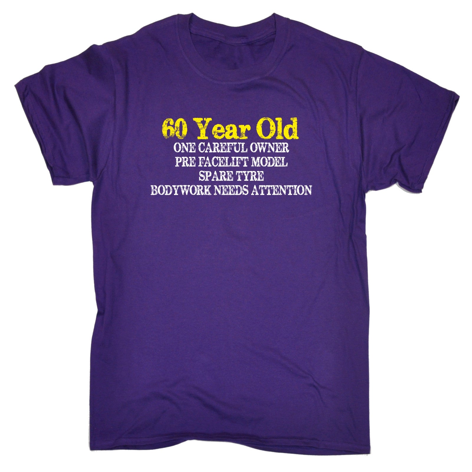 60 Year Old One Careful Owner T Shirt Tee Joke Funny Birthday T 