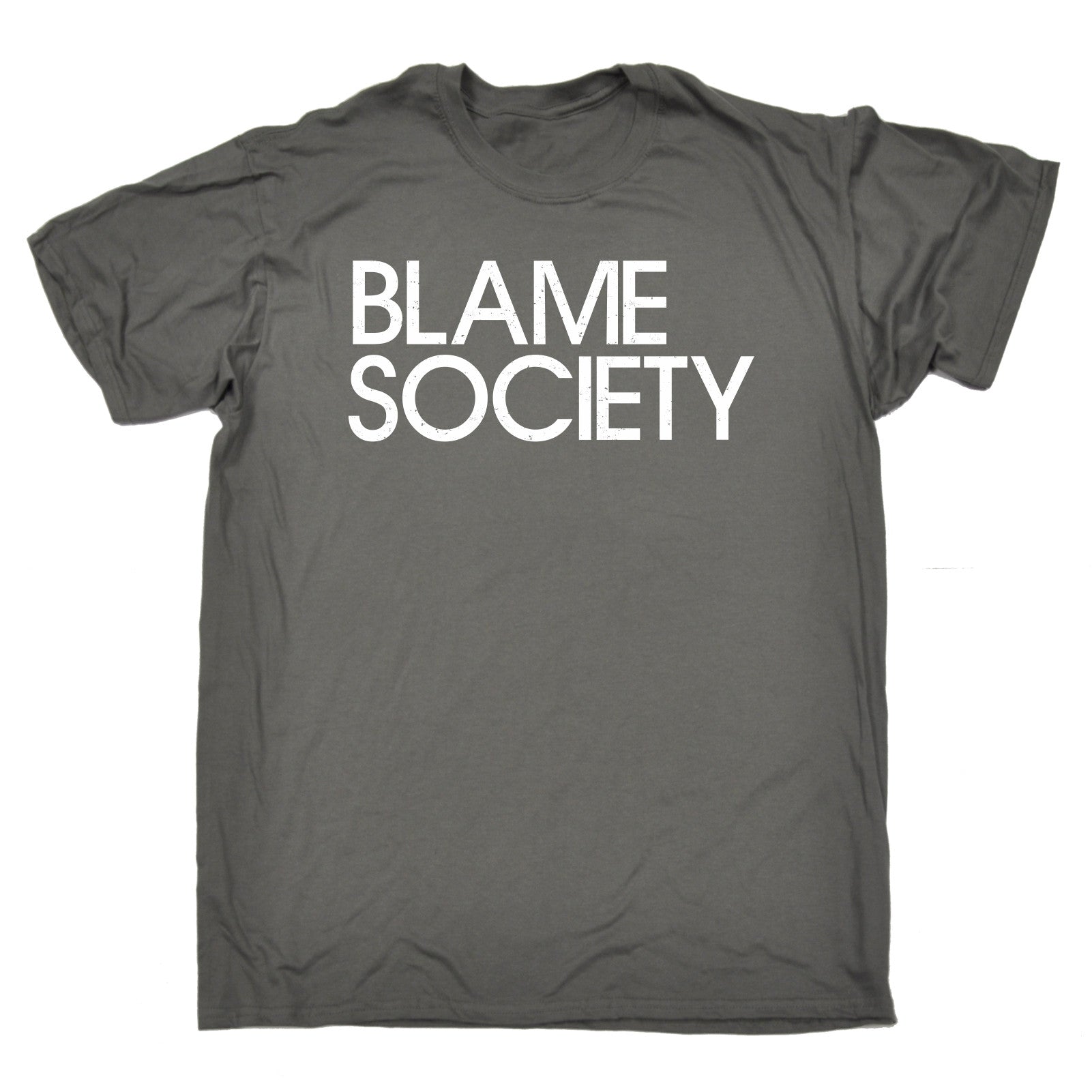T-SHIRT Blame Society scherzo umorismo moda ribelle hipster cool compleanno divertente regalo - Foto 3 di 9