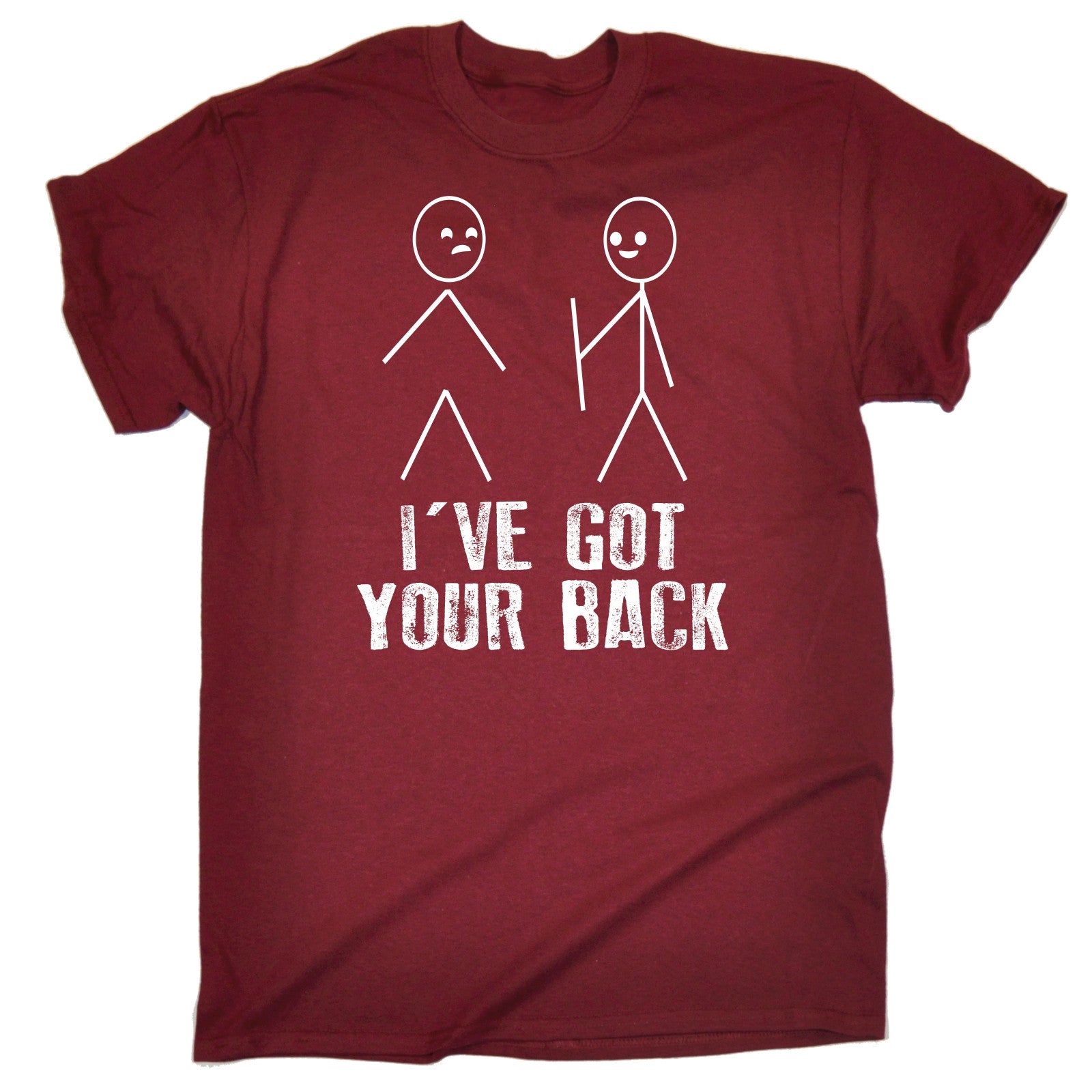 IVE GOT YOUR BACK T-SHIRT tee stickmen nerd geek funny birthday gift ...