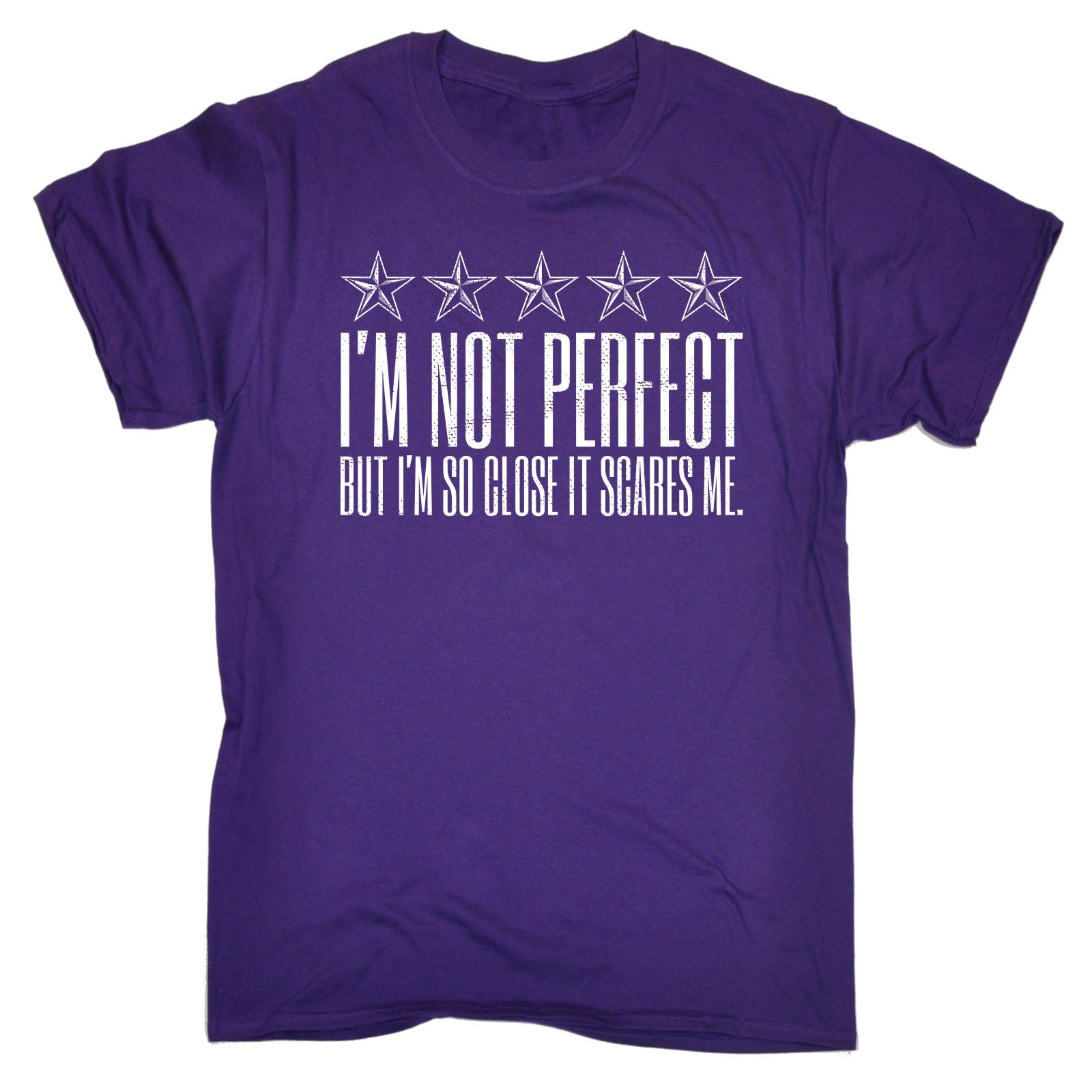 Im Not Perfect But Im So Close It Scares Me T Shirt Joke Funny Birthday 
