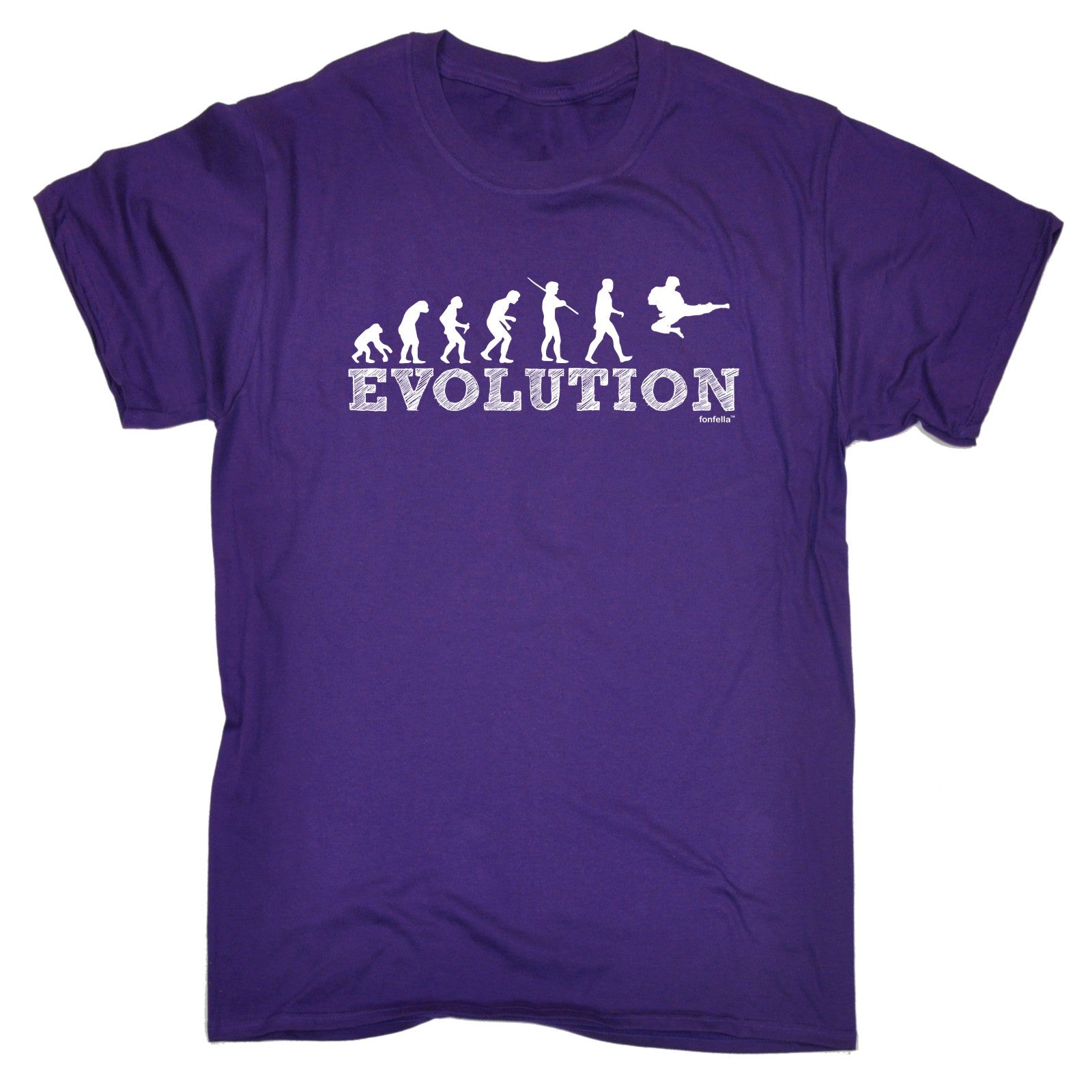 Buy 123t Men's Evolution Karate Funny T-Shirt at 123t UK - T-Shirts ...