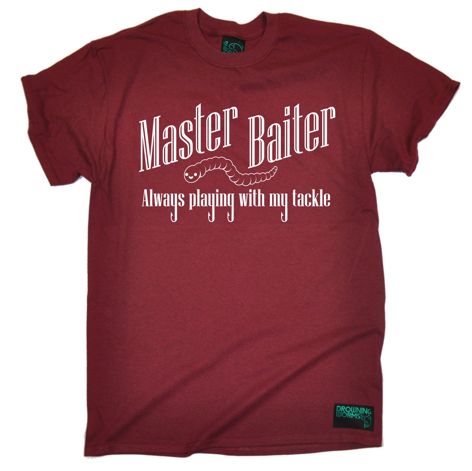 Master Baiter Playing With My Tackle T-SHIRT Fishing Tee Funny Gift Birthday