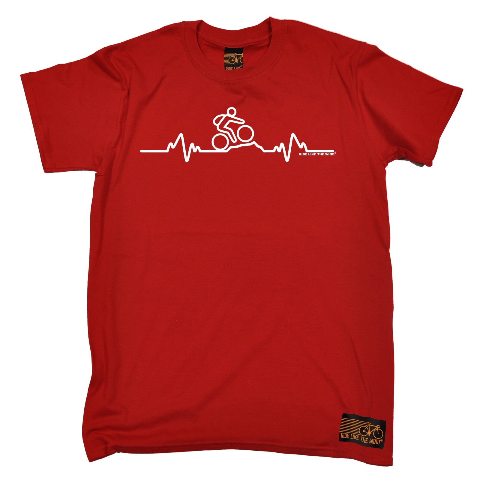 Bike Heartbeat Pulse T-SHIRT Cycle Fashion birthday funny gift |