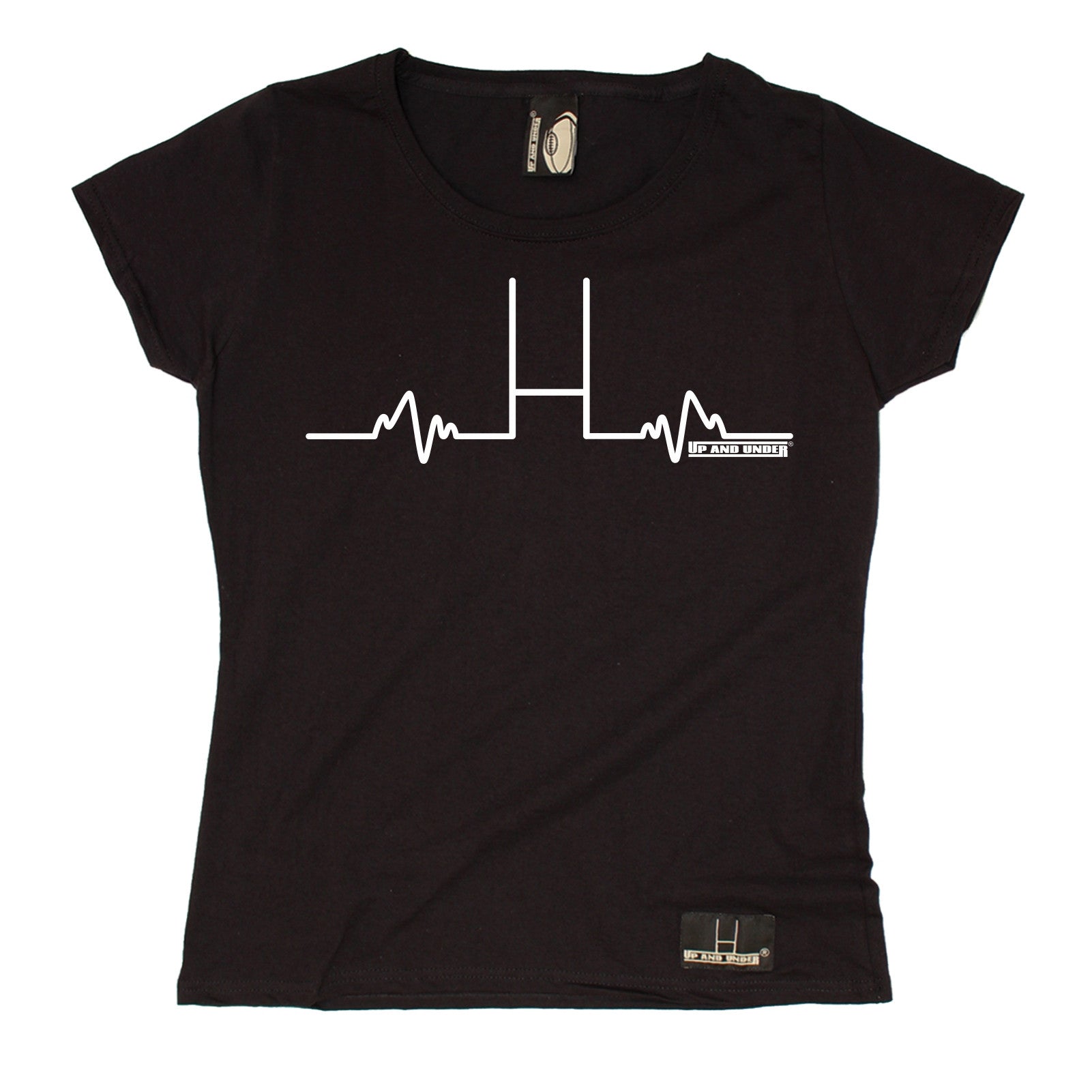 Rugby Heartbeat Pulse Womens T Shirt Love Rugga Heart Beat Funny Birthday T Ebay 