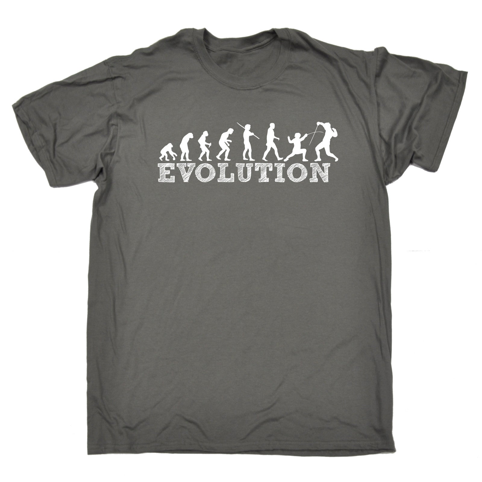 Evolution Fencing MENS T-SHIRT tee birthday gift swordplay fencer epee ...