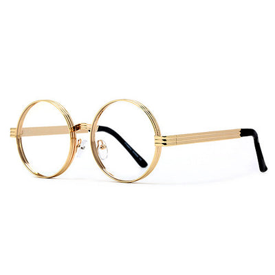 metal frame glasses round